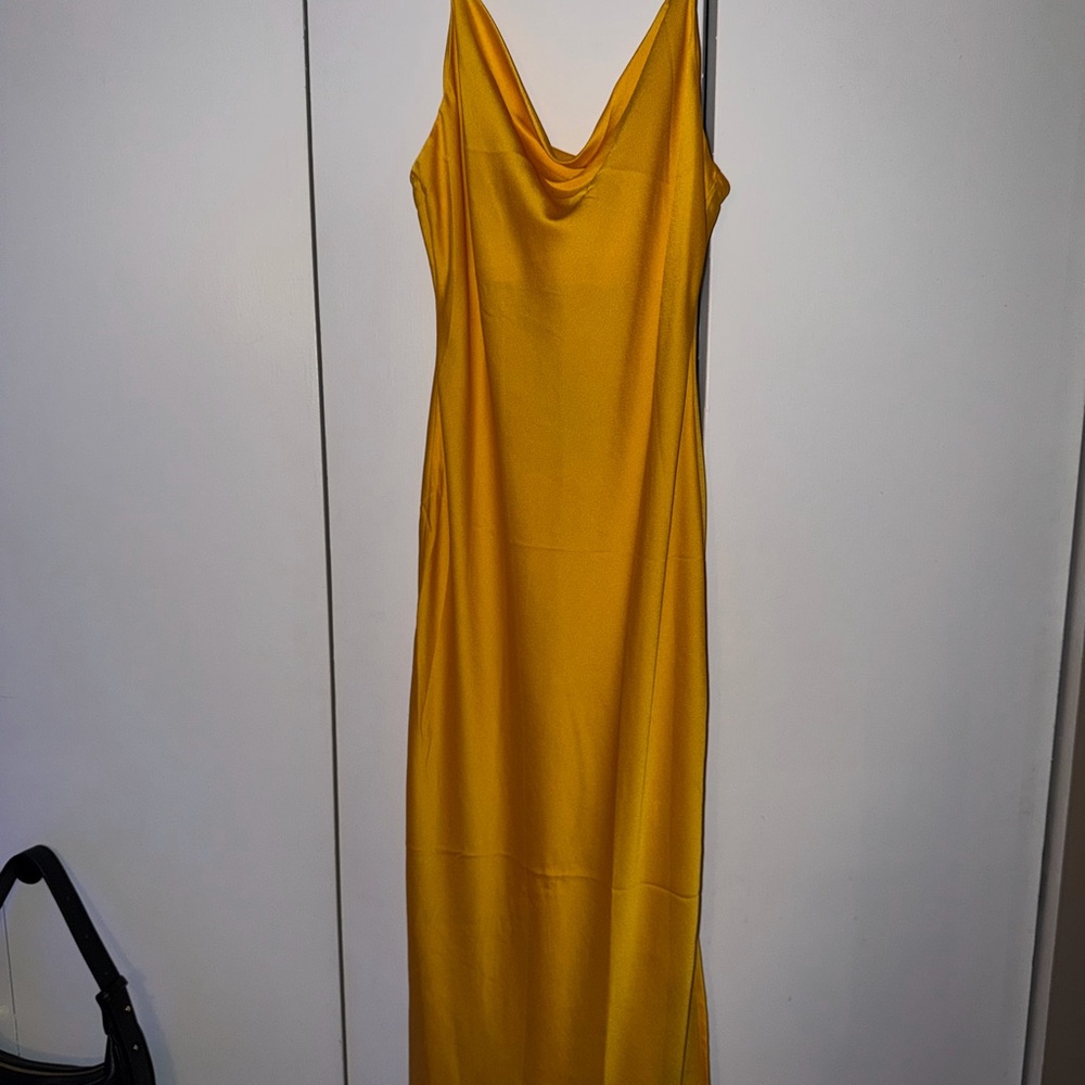 Blu Pepper Mustard Slip Dress